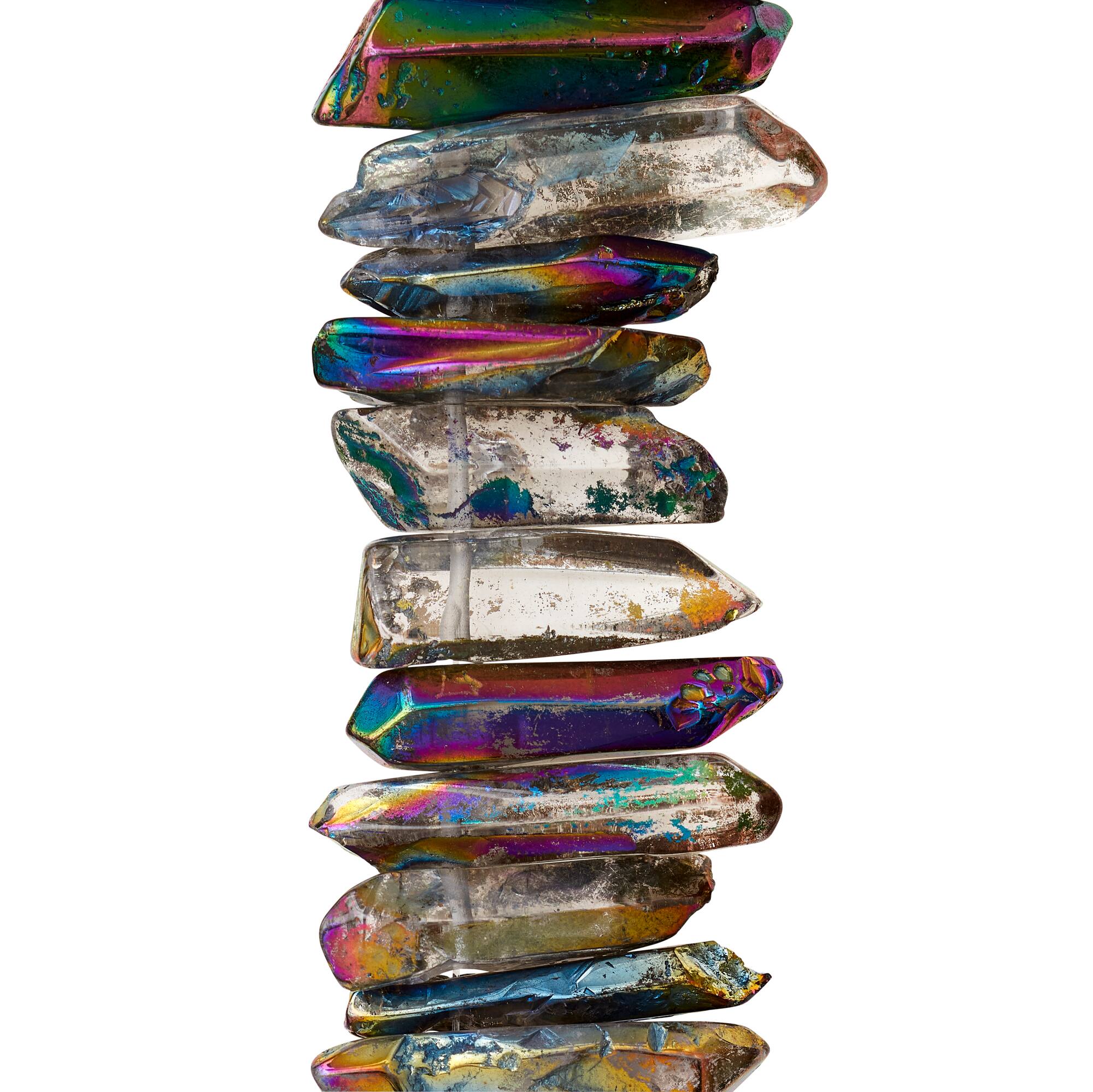 Multicolor Luster Quartz Nugget Beads by Bead Landing™